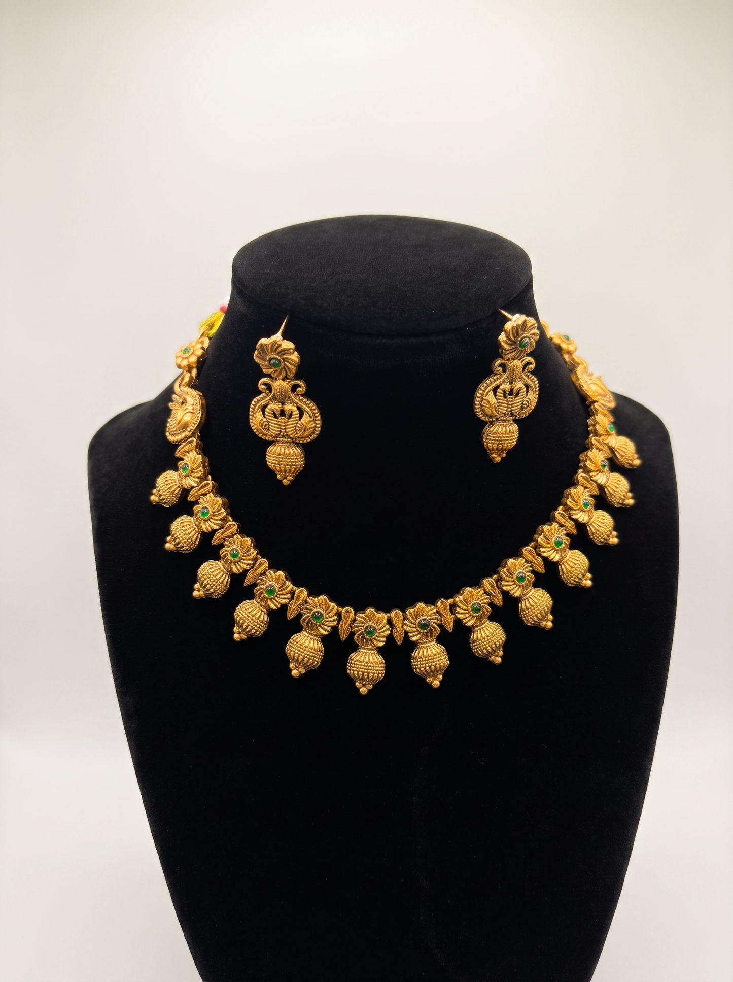 Antique Peacock Necklace Set