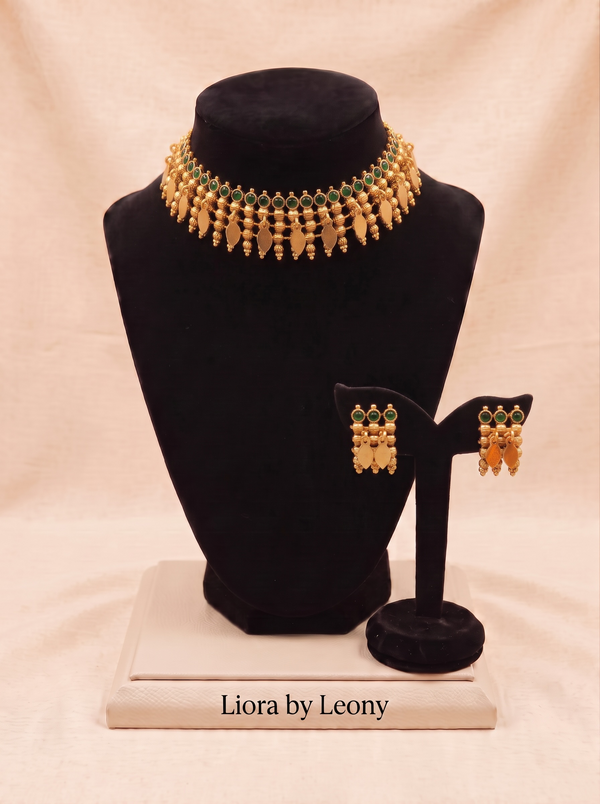Traditional Elakkathali Choker Set(3 colour options)