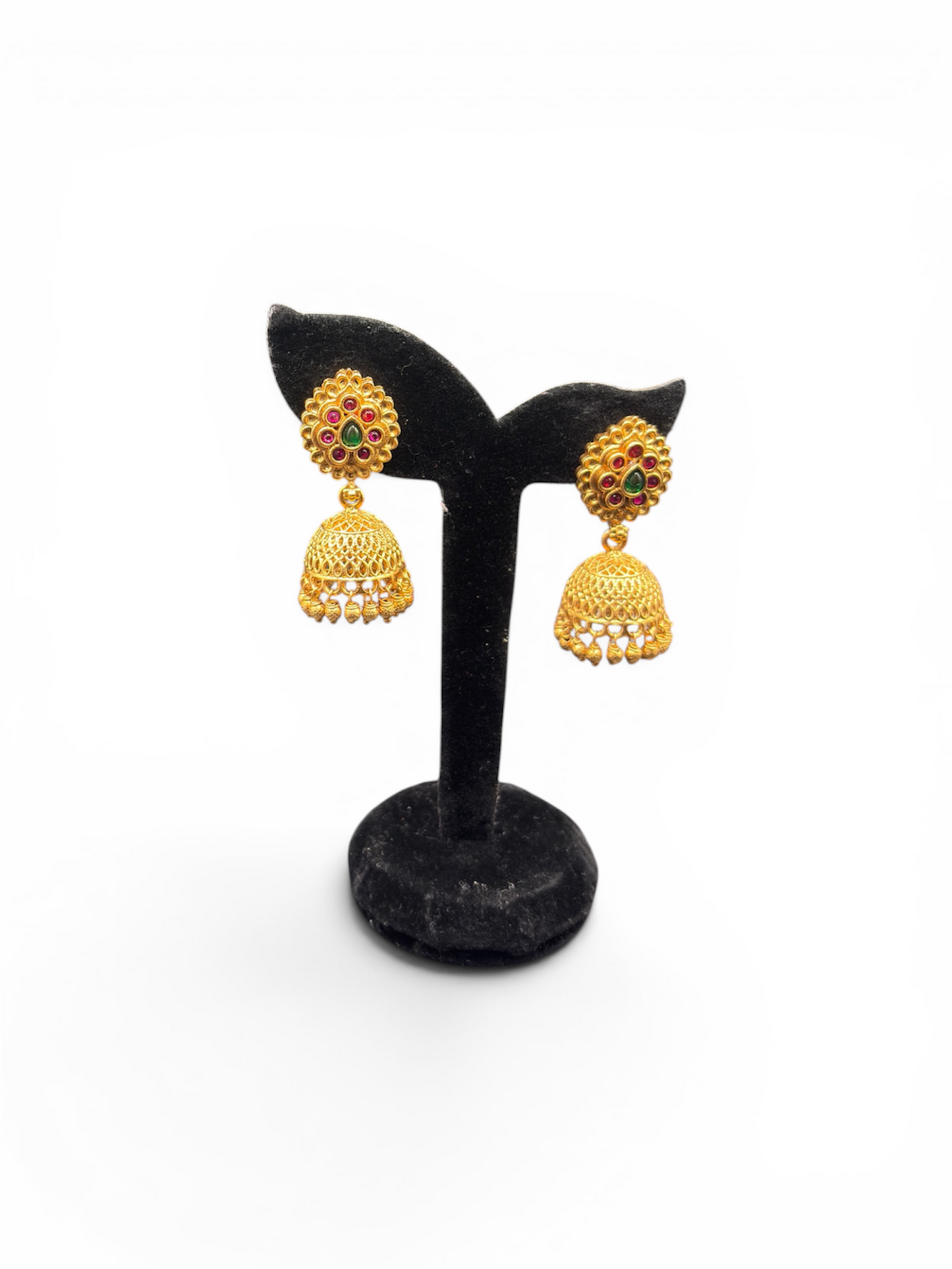 Gold-Toned Floral Garuda Necklace Set