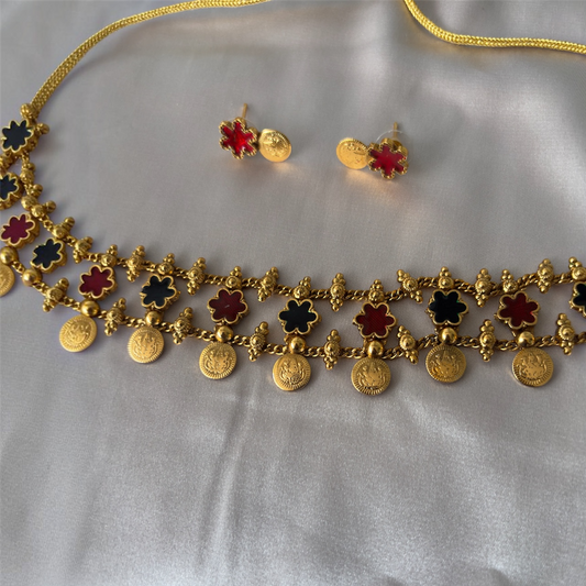 Pushpa Coin Choker Set