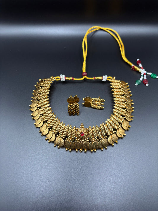 Ruby stone antique Kasumala Choker set