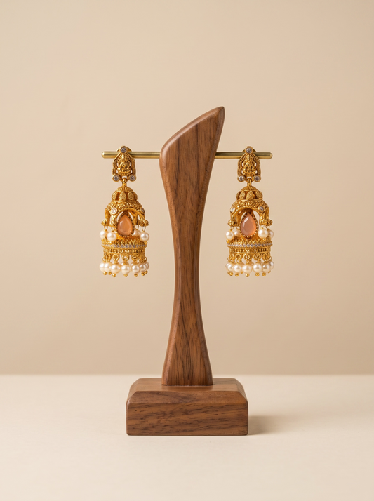 Gopuram Radiance Jhumkas