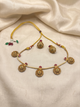 Floral Coin Necklace Set