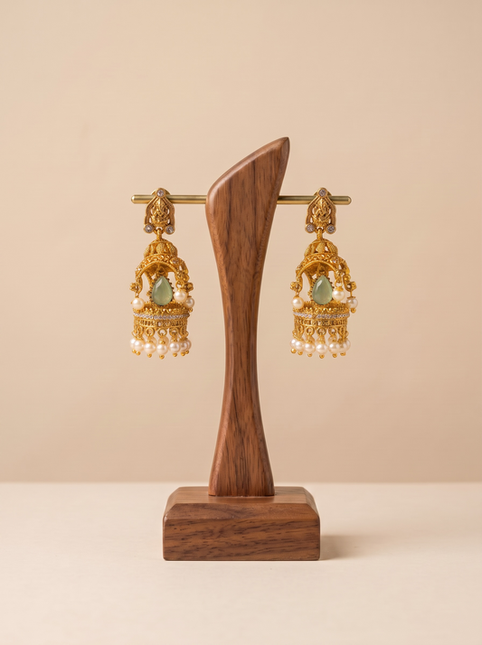 Gopuram Radiance Jhumkas