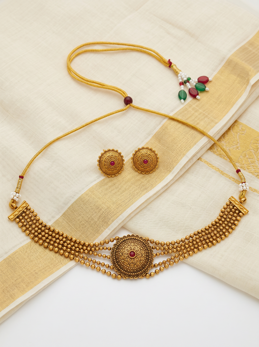 Antique Gold Choker Set