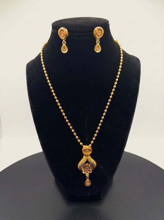Beaded Long Pendant Necklace