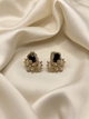Noir Bloom Stud Earrings