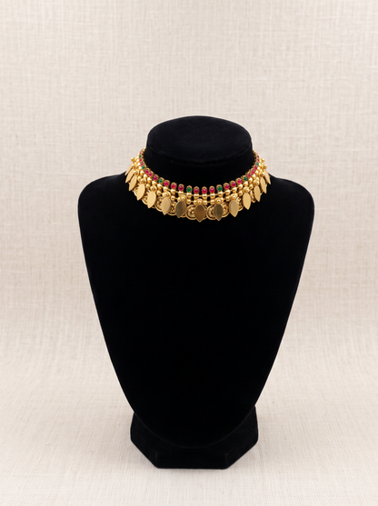 Floral Elakkathali Heritage Choker Set