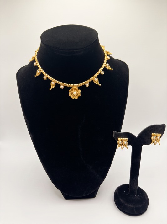 Paisley Bloom Antique-Finish Necklace
