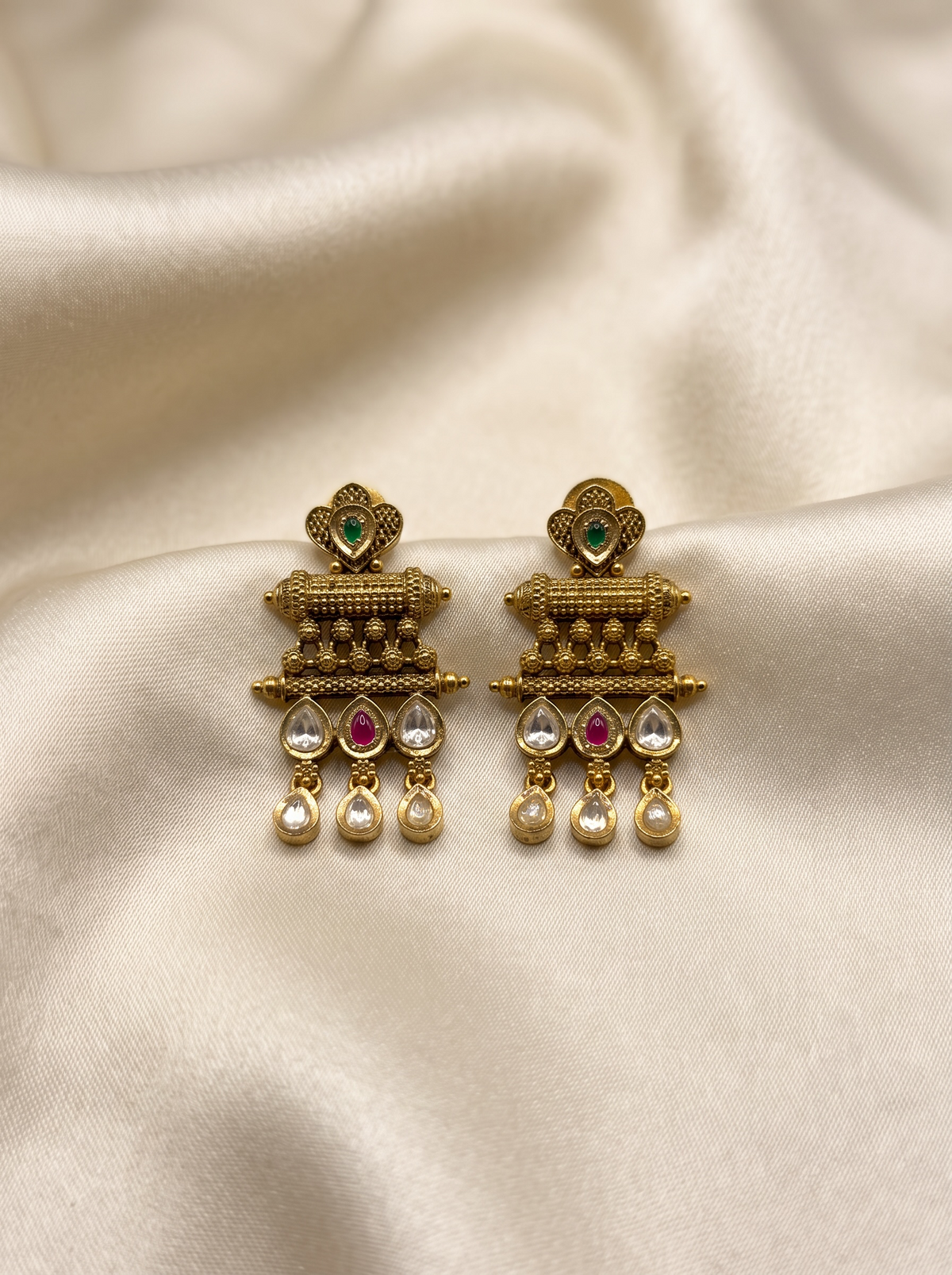 Ruby Teardrop Earrings
