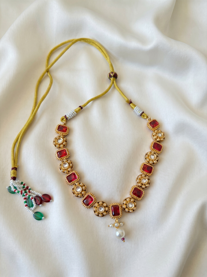 Ruby Noor Choker Set