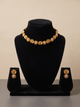 Antique Gold Tone Floral Necklace Set