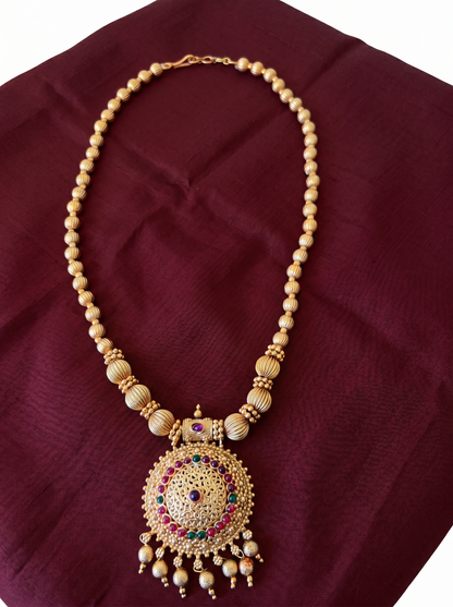 Navya Antique Pendant Set