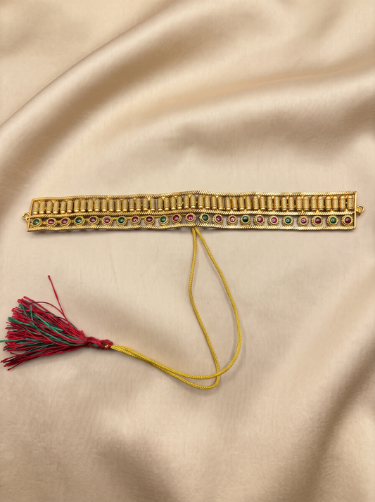 Antique Gold tone Kundan Choker Set