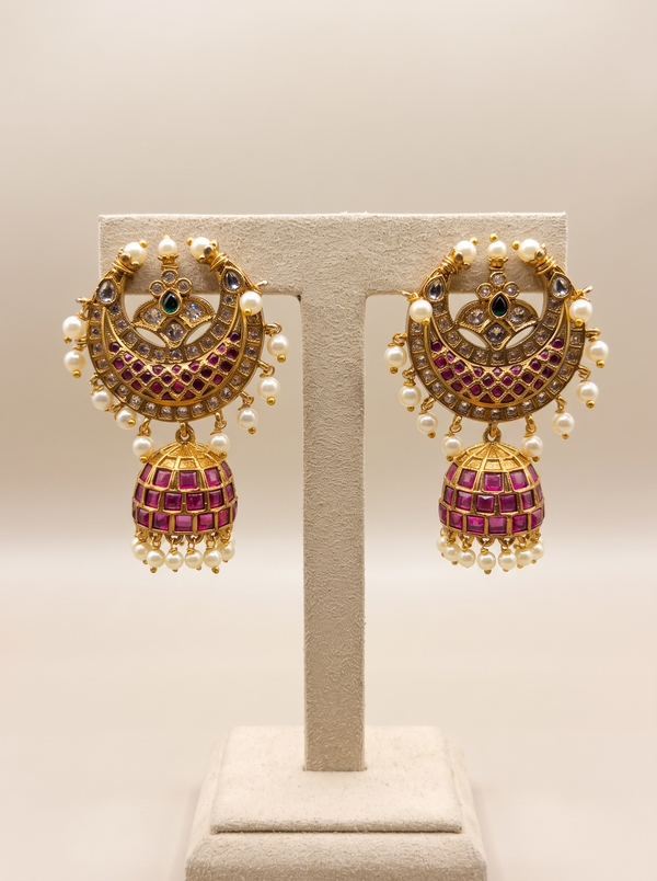 Noor Kundan Chandbali Earrings
