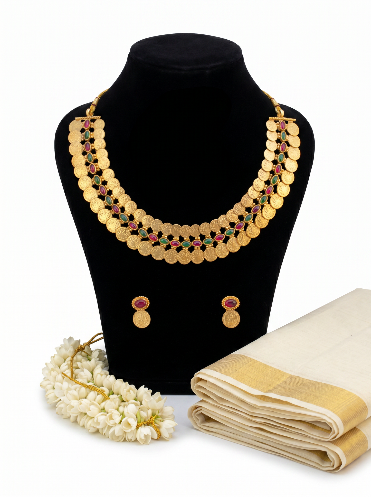 Emerald Coin Necklace