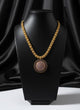Gold Plated Blue Stone Pendant