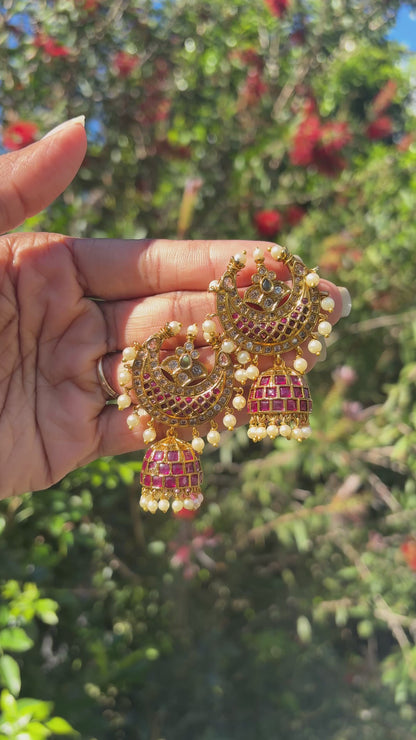 Noor Kundan Chandbali Earrings